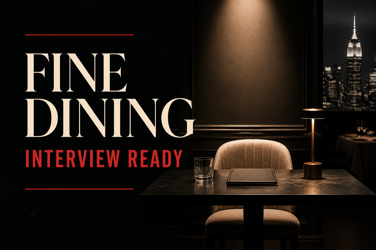 Fine Dining Interview Ready cover